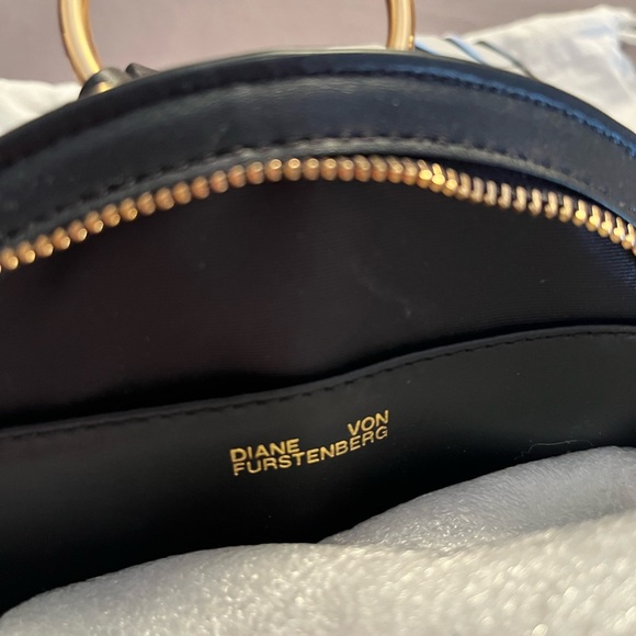 Diane Von Furstenberg Cowhide Leather Clutch Bag - Picture 6 of 10